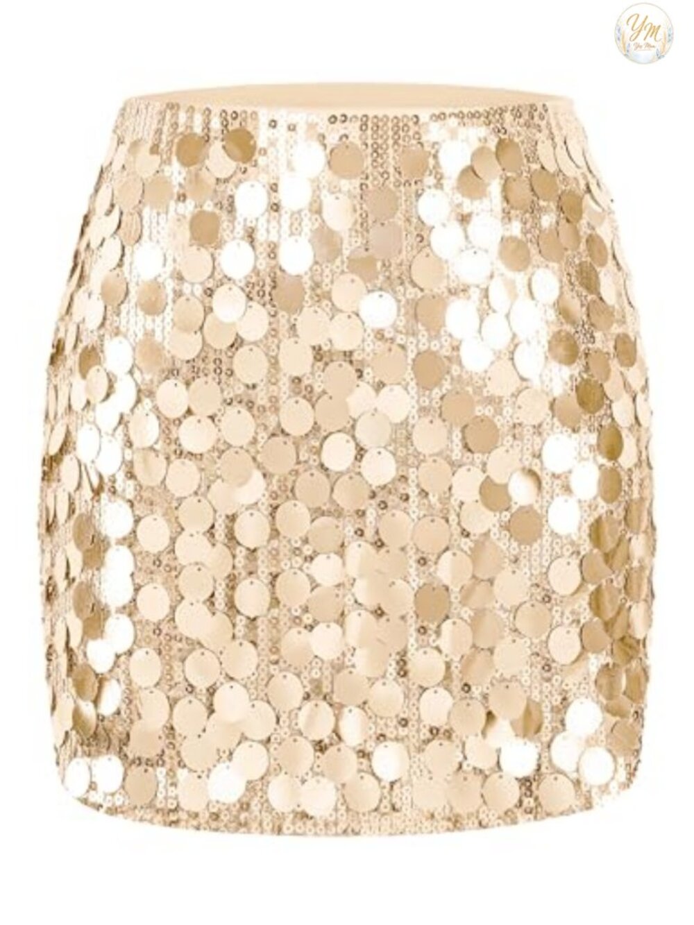 Sequin Bodycon Mini Skirt Stretchy High Waist Club Party Night Out